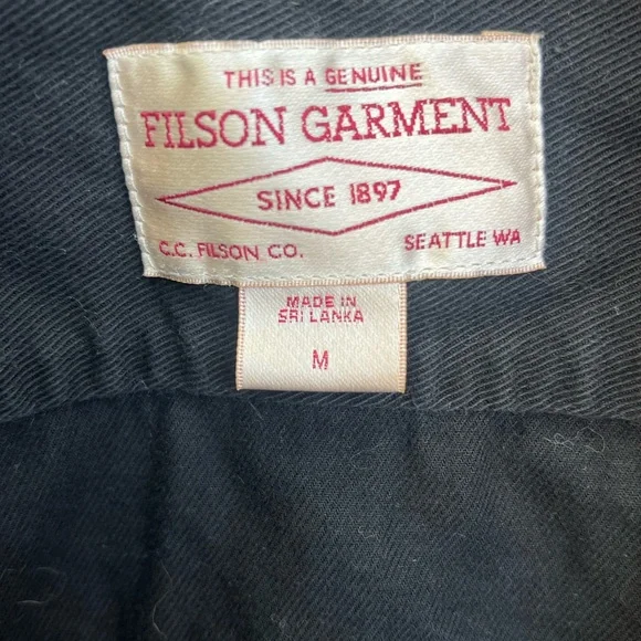 Filson Black Button Up - Picture 2 of 5